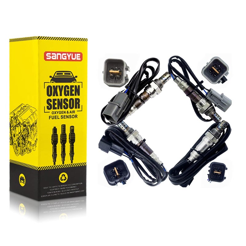 Sangyue Oxygen Sensor 1 & 2 for Mitsubishi Eclipse 2006 2007 2008 2009 2010 2011 2012 2.4L Upstream +Downstream 4PCS - Image 1